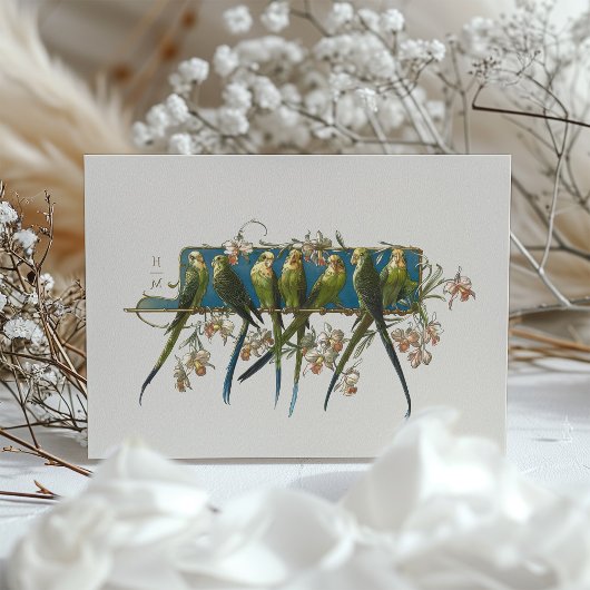 Serene Aviary "Save the Date" Faire-part de mariag