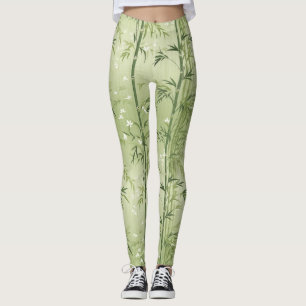 Serene Bamboebloesem Aziatisch (6) Leggings