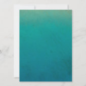 Serene Beach en Blue Ocean Invitation Kaart (Achterkant)