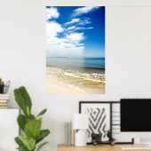 Serene Beach Poster (Thuiskantoor)