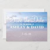 Serene Beach Save the Date Magnet (Recto)