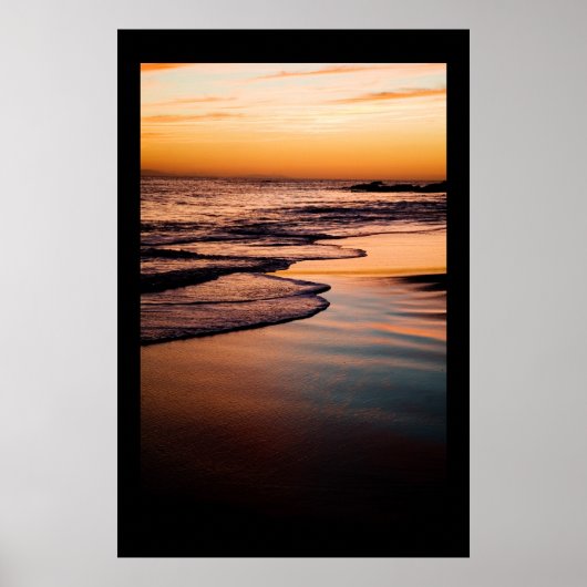 Serene Beach Sunset Poster (Voorkant)