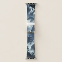 Serene Berglandschap Apple Watch Band