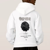 Serene Black Ink Rose (Dos)