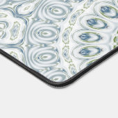 Serene blauwe en groene mandala patroon ontwerp bureaumat (Hoek)