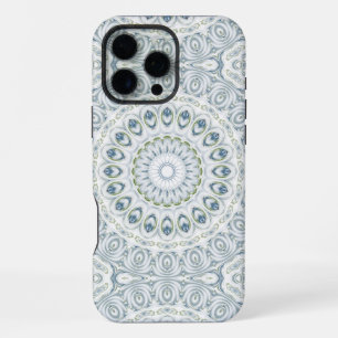 Serene Blauwe en Groene Mandala Patroon Ontwerp iPhone 16 Pro Max Hoesje