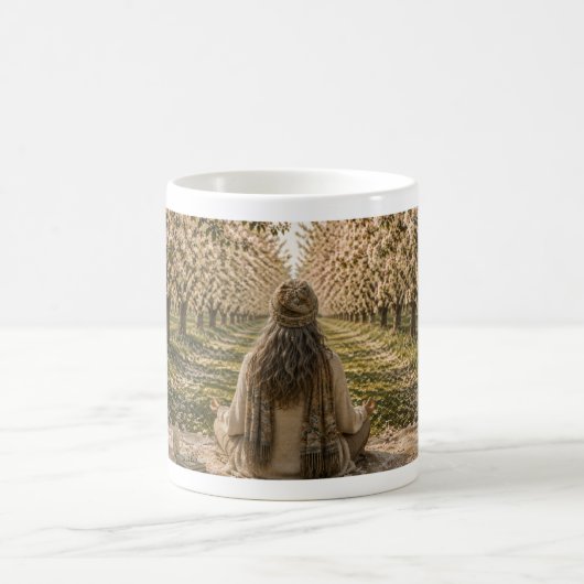 Serene Bloom Botanical Garden Mug Romantic Cottage (Centre)