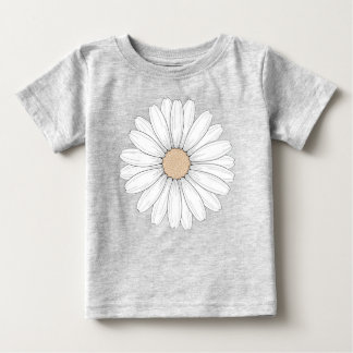 Serene Bloom - Madeliefje Bloem Delicate Illustrat
