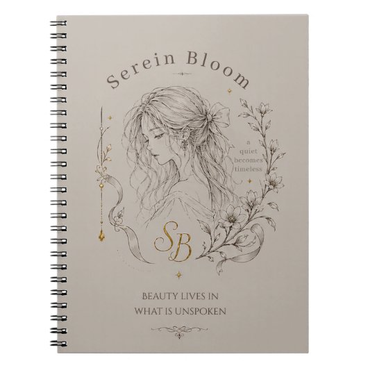 Serene Bloom Notitieboek (Voorkant)