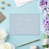 Serene Blue Minimalist Wedding Invitation (Insitu (Mariage))