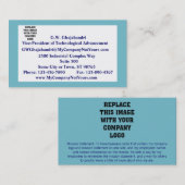 Serene Blue Mission Statement Visitekaartje (Voorkant / Achterkant)