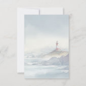 Serene Blue RSVP Card (Dos)