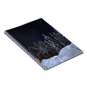 Serene Blue Winter Forest Spiral Notitieboek (Rechterzijde)