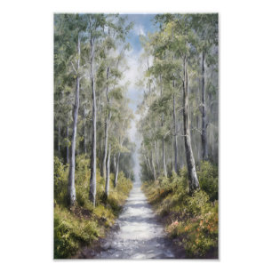 Serene Bospad – Rustig Natuur Landschap Kunst Foto Afdruk