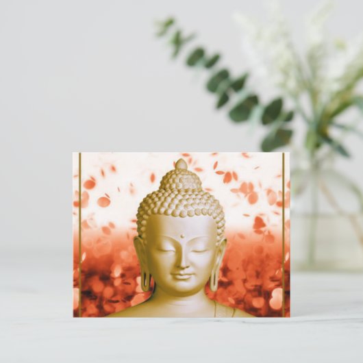 Serene Buddha briefkaart (Staand voorkant)
