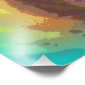 serene buddha groen foto afdruk (Hoek)