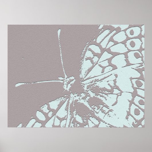 Serene Butterfly Poster (Voorkant)