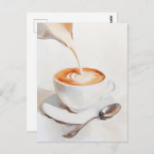 Serene Coffee Moment Briefkaart (Voorkant / Achterkant)