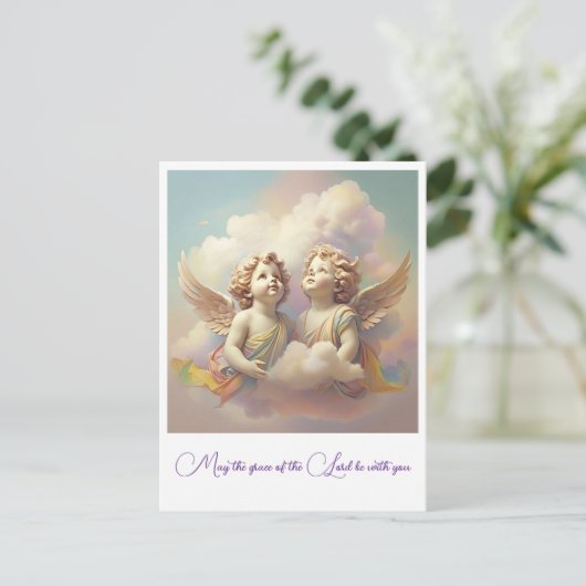 " SERENE DUO " BRIEFKAART (Staand voorkant)