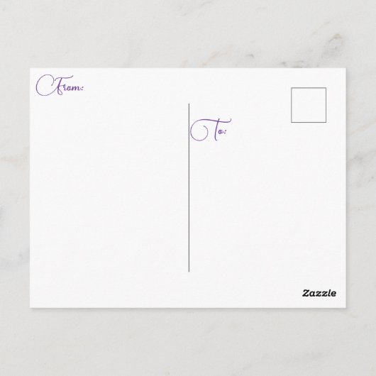 " SERENE DUO " BRIEFKAART (Achterkant)