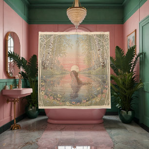 Serene Elegantie Nouveau Baden Douchegordijn