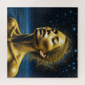 Serene etherische vrouw onder de sterren legpuzzel (Horizontaal)