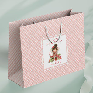 Serene Feeënaa meisje blozend bloemen verjaardag c Groot Cadeauzakje