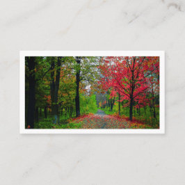 Serene Forest Business Card  Professional Branding Visitekaartje