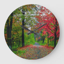 Serene Forest Wall Clock - Peaceful   Home Decor Grote Klok