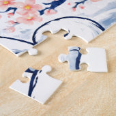 Serene Fox & Mount Fuji – Japanese Spring Legpuzzel (Zijkant)