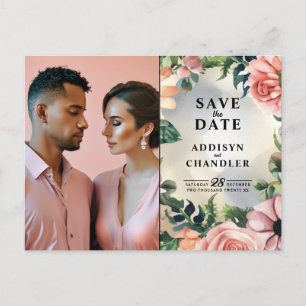 Serene Garden Krans: Pastel Floral Elegance Feestdagenkaart