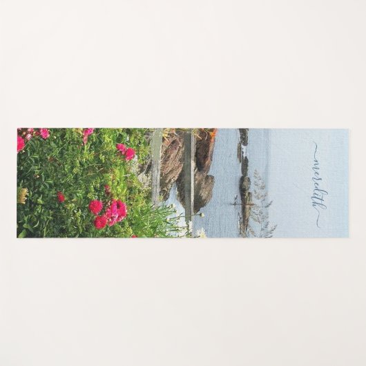 Serene Garden Uitzicht Ocean Cove Name Yogamat (Voorkant (horizontaal))