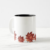 Serene Girl & Pink Lotus Flower Mug (Devant gauche)