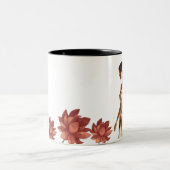 Serene Girl & Pink Lotus Flower Mug (Centre)