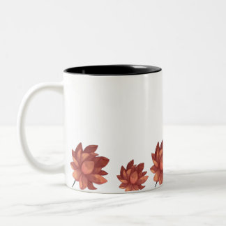 Serene Girl & Pink Lotus Flower Mug Tweekleurige Koffiemok