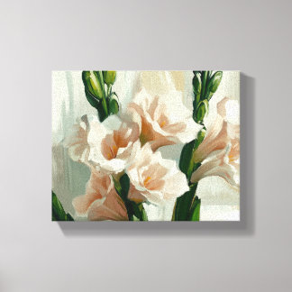 Serene Gladiolus Blooms Canvas Afdruk