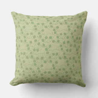 Serene Green Leaf Design Kussen