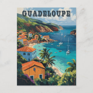 Serene Guadeloupe Waterverf Island Briefkaart