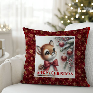Serene Herten Kerstkussen Cadeau voor Kinderen Win Kussen