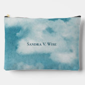 Serene Horizon Dreams Waterverf Blauw & Wit Etui (Voorkant)