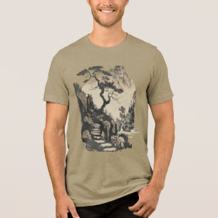 Serene Japanse Landschap Unisex T-Shirt - Tranqui