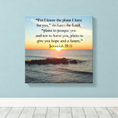 SERENE JEREMIAH 29:11 SUNRISE CANVAS AFDRUK (Insitu (Houten vloer))