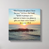 SERENE JEREMIAH 29:11 SUNRISE CANVAS AFDRUK (Voorkant)