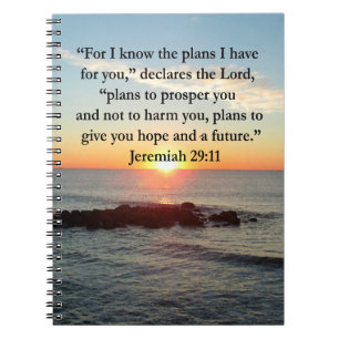 SERENE JEREMIAH 29:11 SUNRISE NOTITIEBOEK