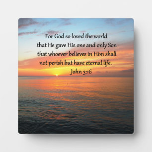 SERENE JOHN 3:16 SUNRISE FOTO FOTOPLAAT
