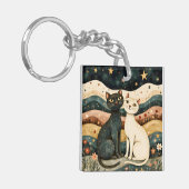 Serene Katten Sleutelhanger (Voorkant Links)