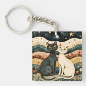Serene Katten Sleutelhanger (Voorkant)