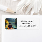 Serene Kayaking Scene | Man in Kajak in Bergen Etiket (Insitu)