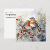 Serene Kerstgeluk Feestdagenkaart (Voorkant / Achterkant)