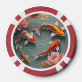 Serene Koi Haven Poker Chips (Achterkant)